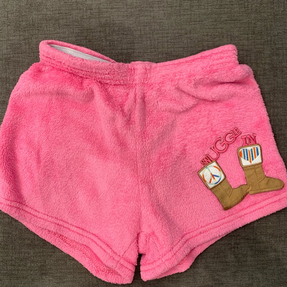Fuzzy pj shorts !